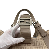 Fendi Schultertasche Zucchino Hobo beige