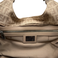 Fendi Schultertasche Zucchino Hobo beige