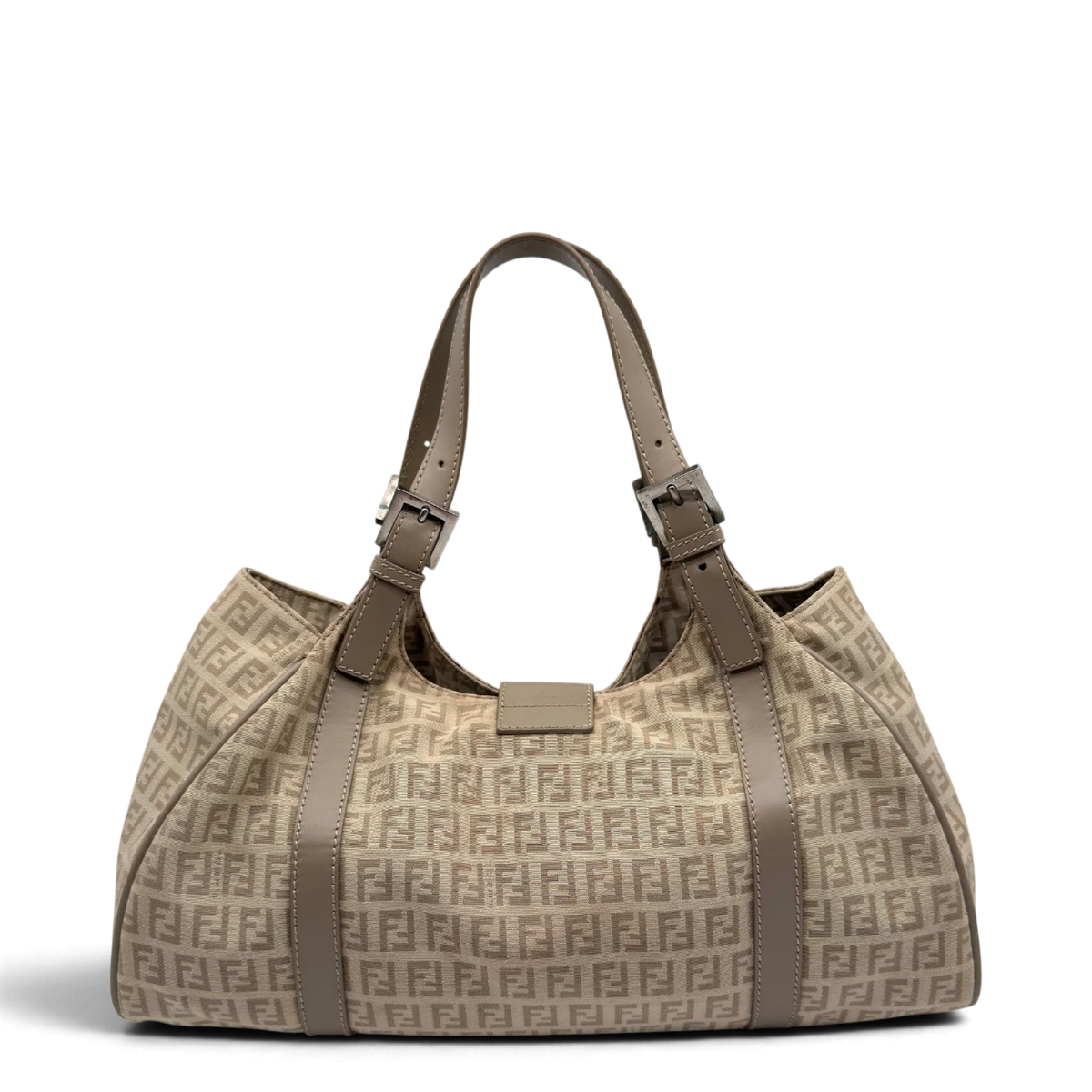 Fendi Schultertasche Zucchino Hobo beige