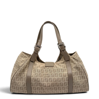 Fendi Schultertasche Zucchino Hobo beige