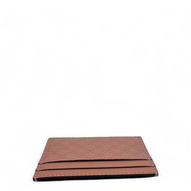 Gucci Cardholder / Card holder made of leather monogram pink