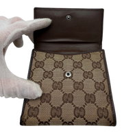 Gucci Geldbeutel Bifold monogram beige – Innenansicht