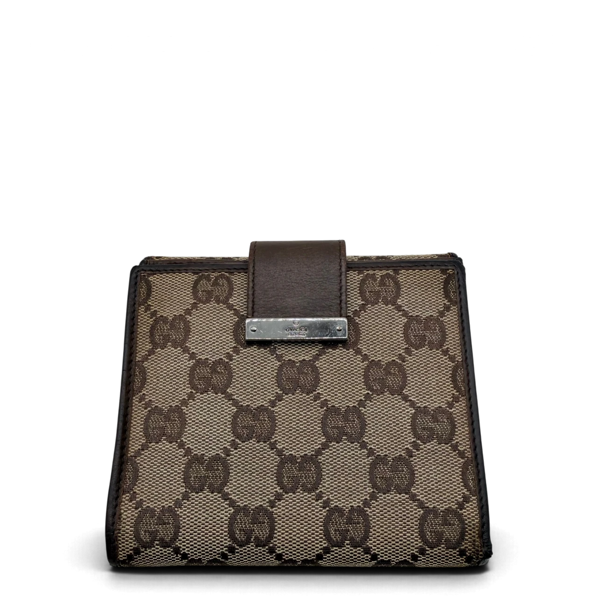 Gucci Geldbeutel Bifold monogram beige – Gesamtansicht