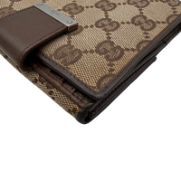 Gucci Geldbeutel Bifold monogram beige – Ecken im Detail