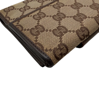 Gucci Geldbeutel Bifold monogram beige – Ecken im Detail