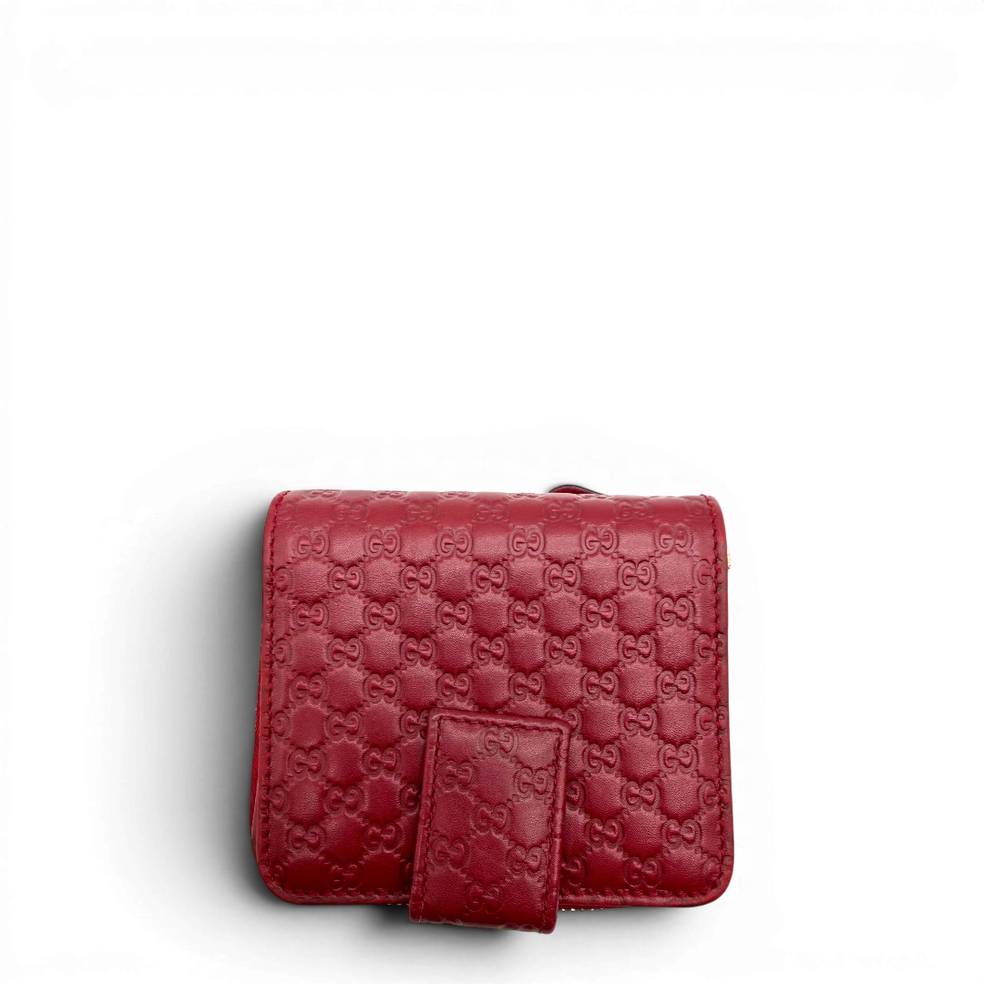 Gucci Geldbeutel Compact Micro Guccissima