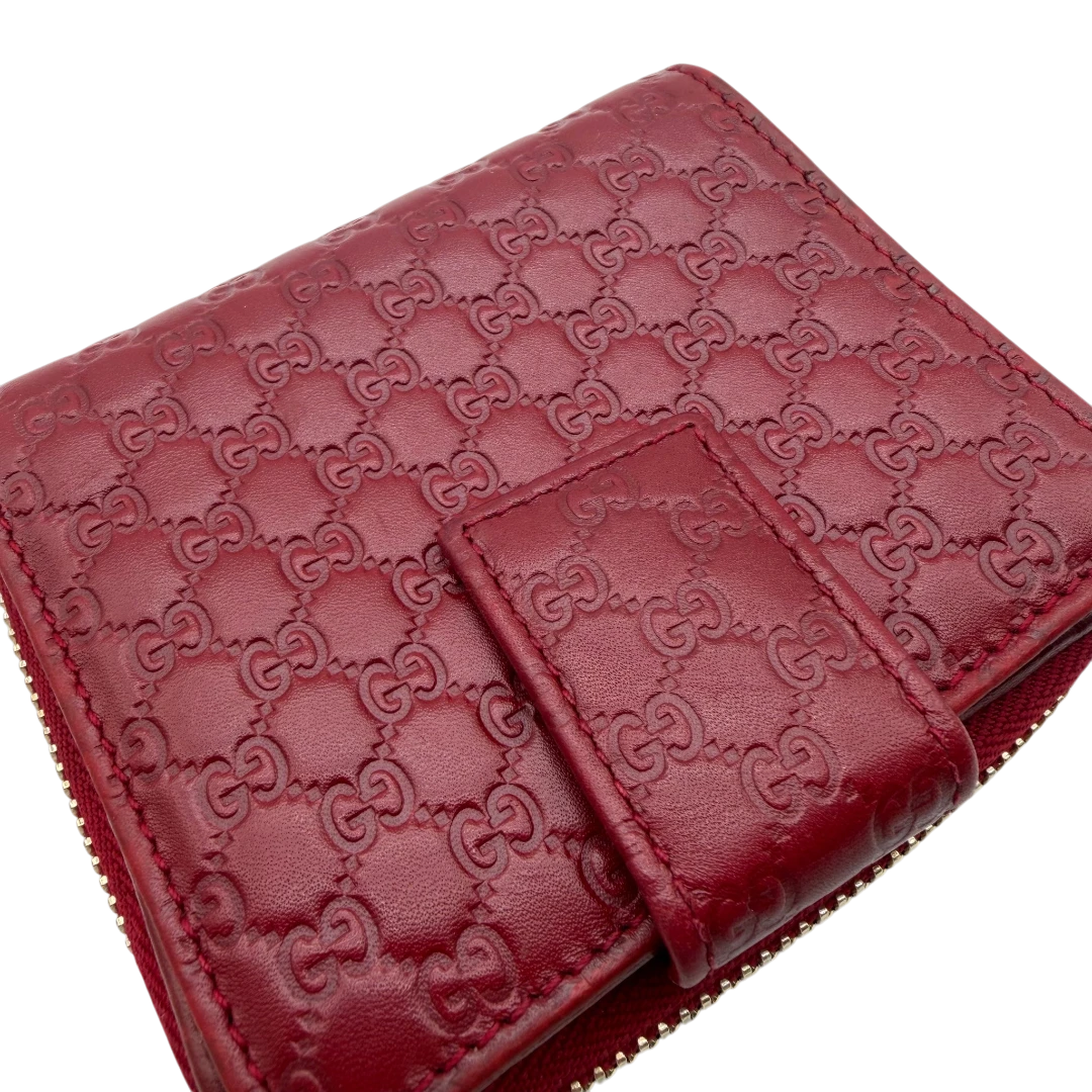 Gucci Compact Micro Guccissima Wallet