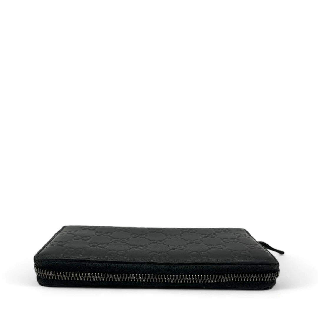 Gucci Geldbeutel GG Guccissima aus Leder monogram schwarz