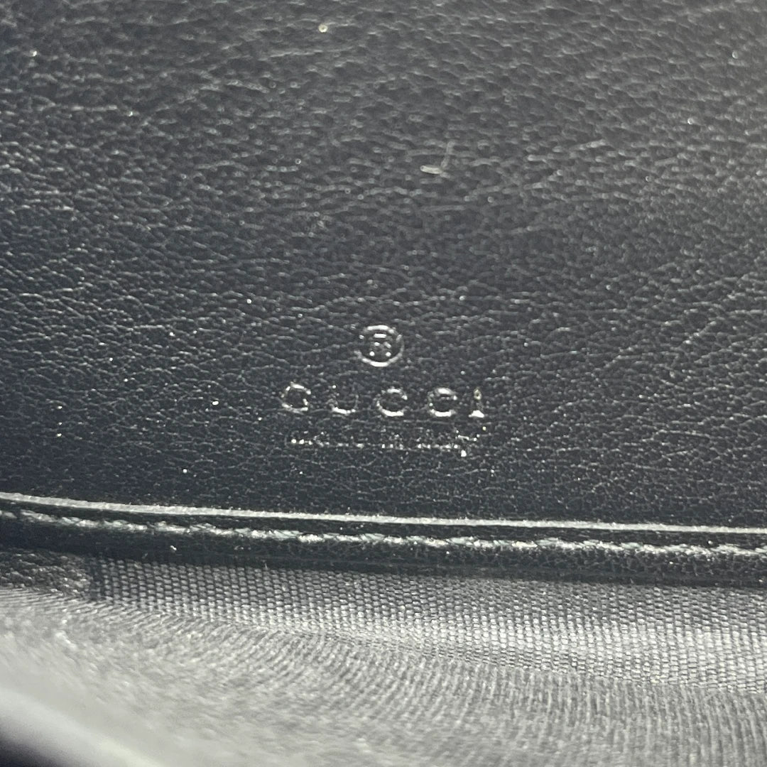 Gucci Geldbeutel GG Guccissima aus Leder monogram schwarz