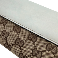 Gucci Geldbeutel Heart länglich monogram beige – Detailansicht