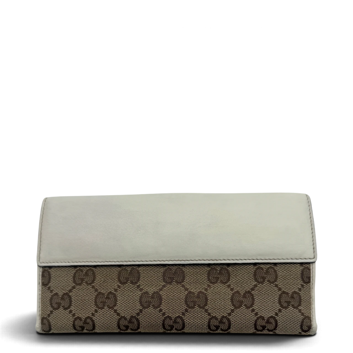 Gucci Geldbeutel Heart länglich monogram beige – Gesamtansicht