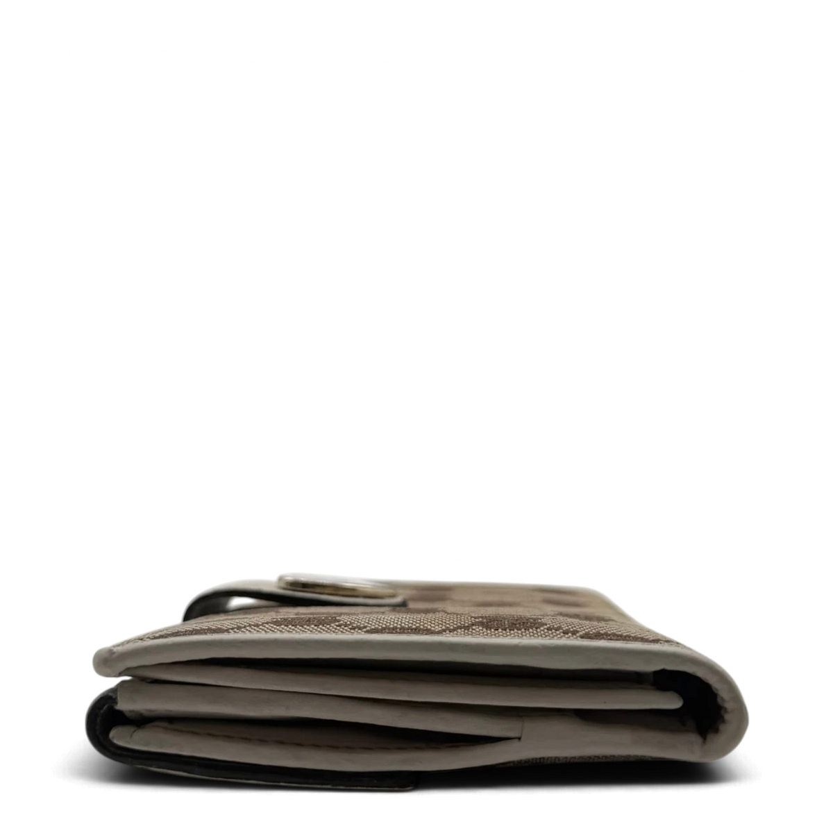 Gucci Geldbeutel Heart länglich monogram beige – Seitenansicht