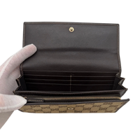 Gucci Geldbeutel Lovely Heart länglich monogram beige – Detailansicht