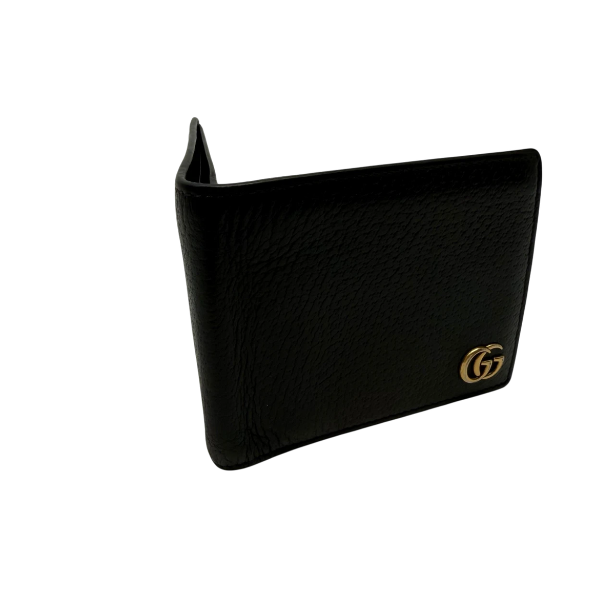 Gucci Geldbeutel GG Marmont aus Leder schwarz – Seitenansicht