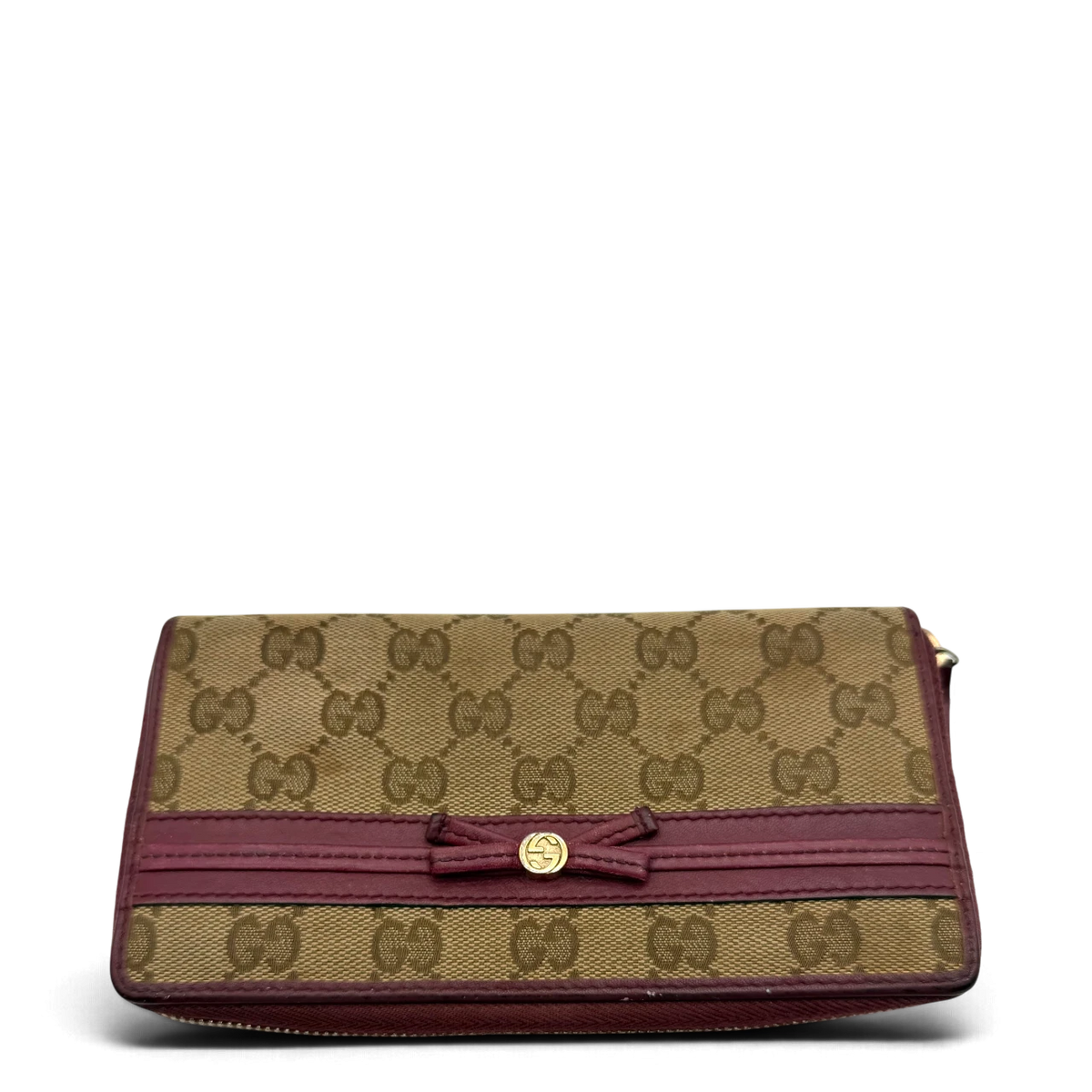 Gucci Geldbeutel Mayfair monogram beige – Gesamtansicht