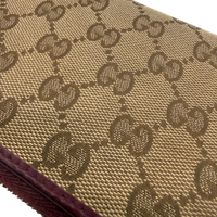 Gucci Geldbeutel Mayfair monogram beige – Detailansicht