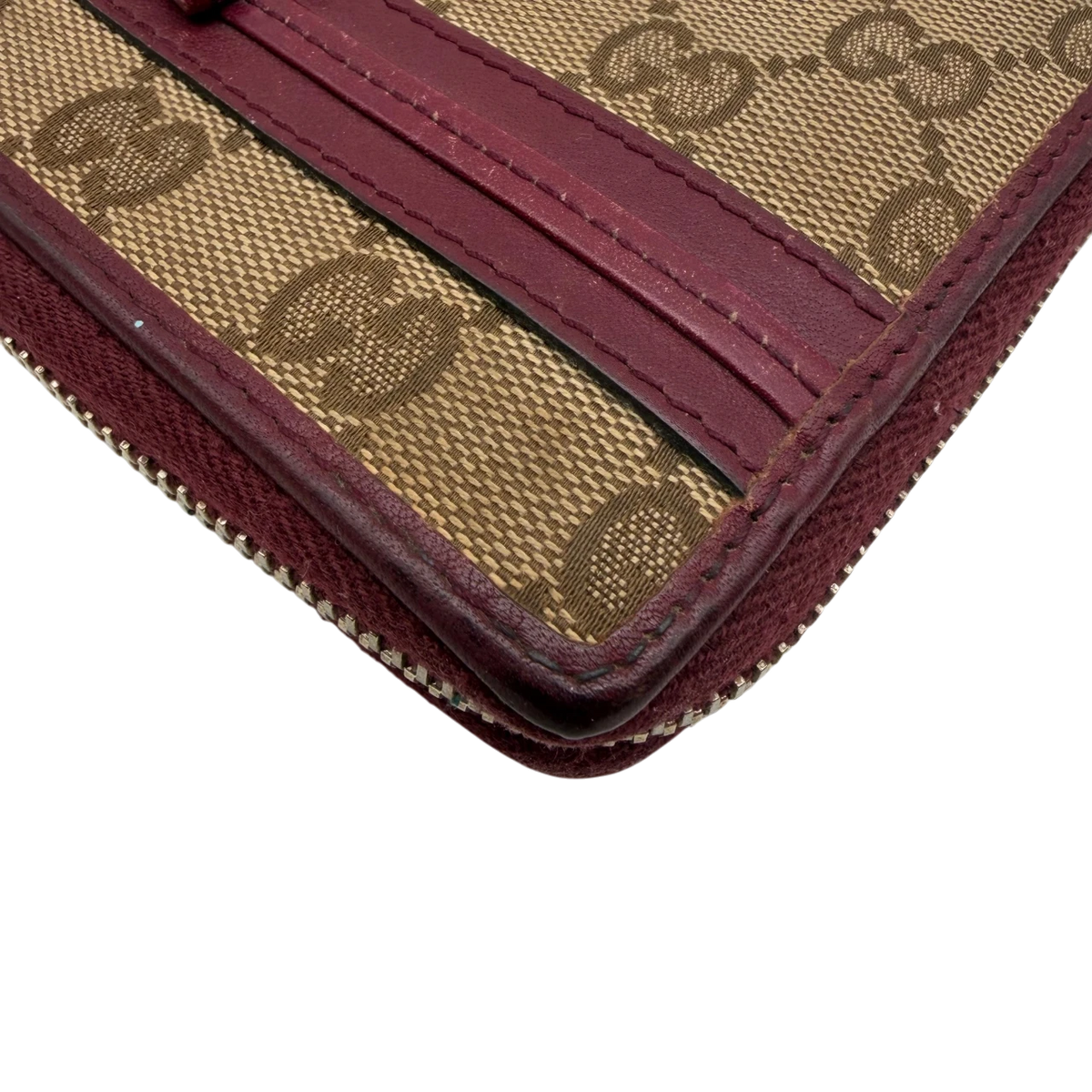 Gucci Geldbeutel Mayfair monogram beige – Ecken im Detail