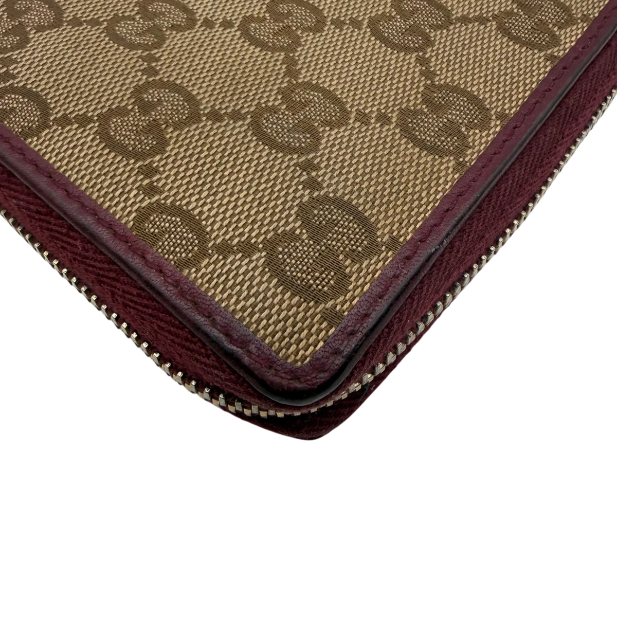 Gucci Geldbeutel Mayfair monogram beige – Ecken im Detail