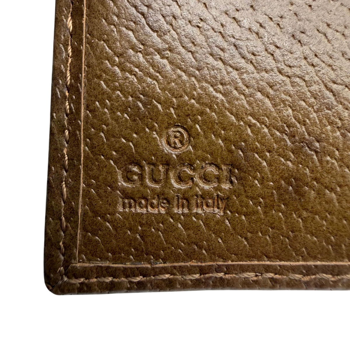 Gucci Geldbeutel New Jackie monogram beige – Prägung im Detail