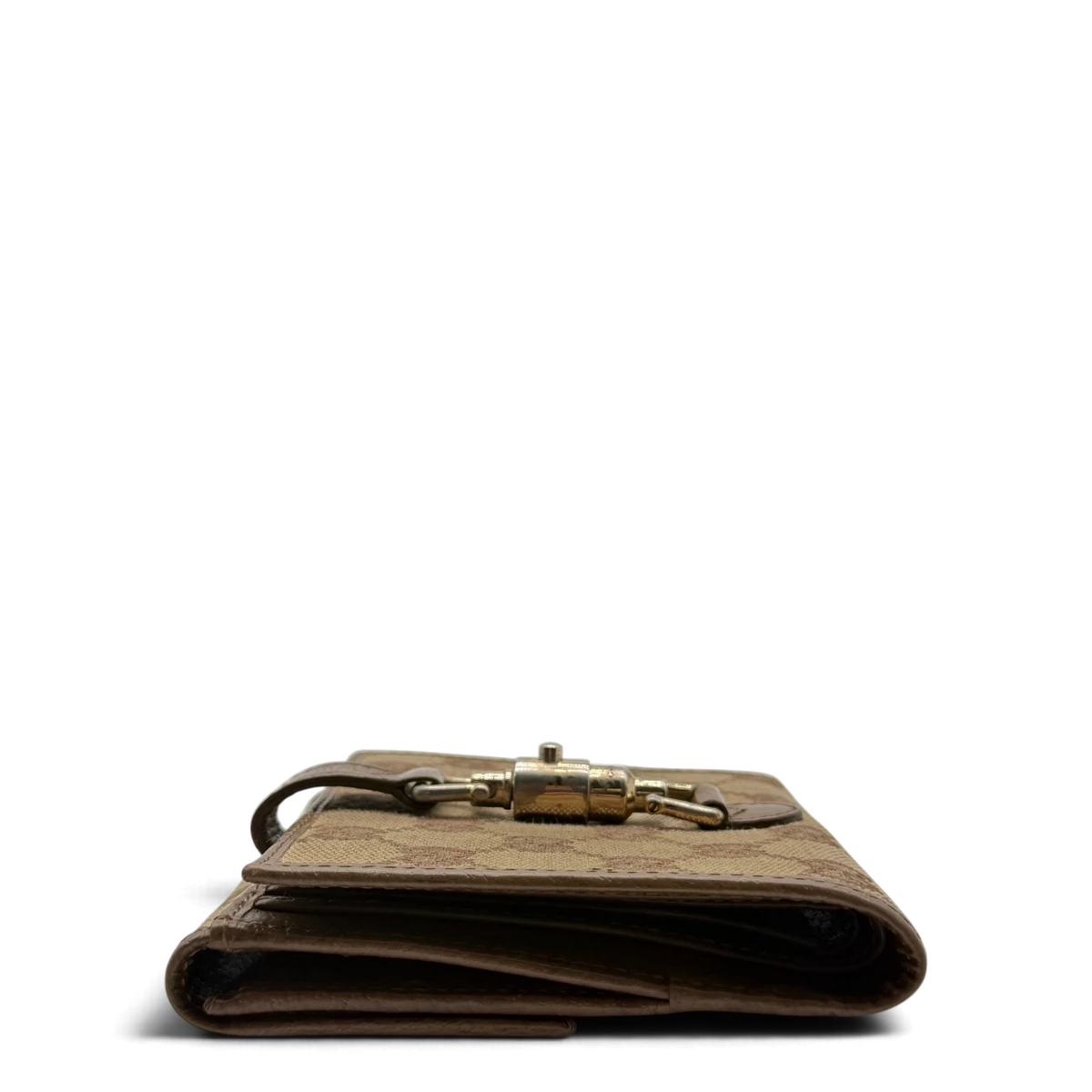Gucci Geldbeutel New Jackie monogram beige – Seitenansicht