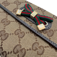 Gucci Geldbeutel Princy monogram beige – Logo im Detail