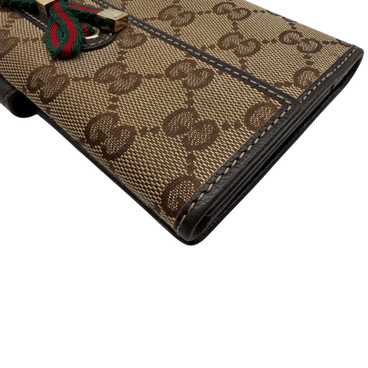 Gucci Geldbeutel Princy monogram beige – Ecken im Detail