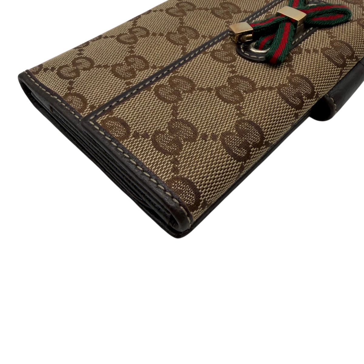 Gucci Geldbeutel Princy monogram beige – Ecken im Detail