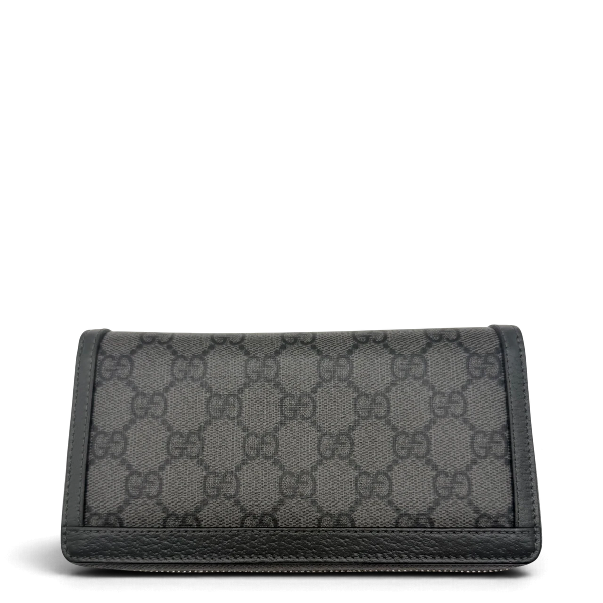 Gucci Geldbeutel Supreme Zip monogram grau – Gesamtansicht