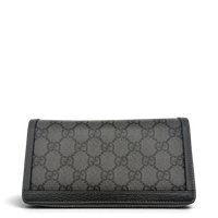 Gucci Geldbeutel Supreme Zip monogram grau – Gesamtansicht
