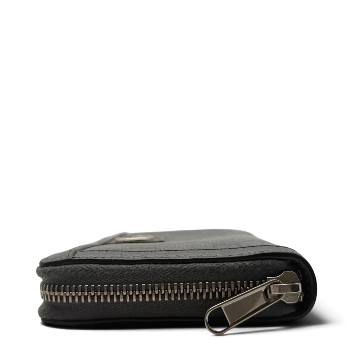 Gucci Geldbeutel Supreme Zip monogram grau – Seitenansicht