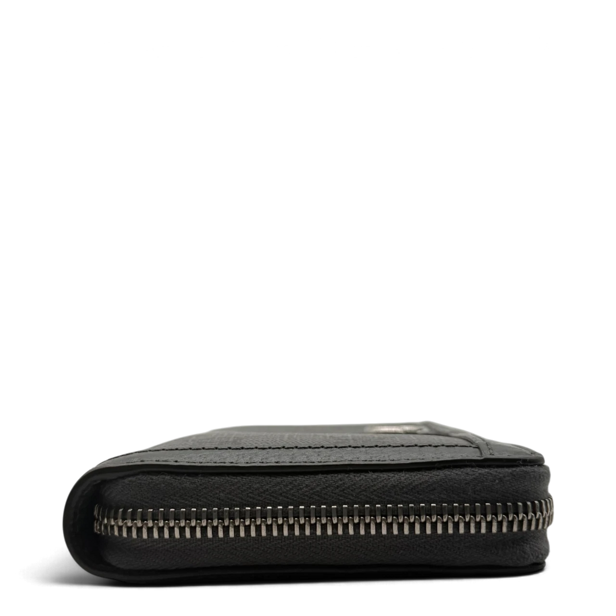 Gucci Geldbeutel Supreme Zip monogram grau – Seitenansicht