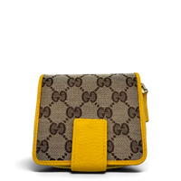 Gucci Geldbeutel Zipper small monogram beige – Gesamtansicht