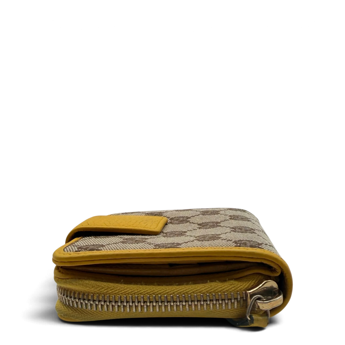 Gucci Geldbeutel Zipper small monogram beige – Seitenansicht