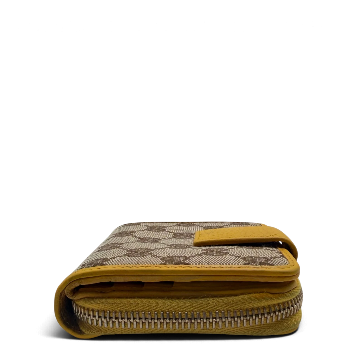 Gucci Geldbeutel Zipper small monogram beige – Seitenansicht