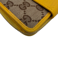 Gucci Geldbeutel Zipper small monogram beige – Ecken im Detail