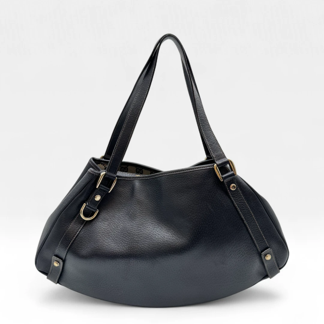 Gucci Handtasche Abbey Shopper aus Leder schwarz