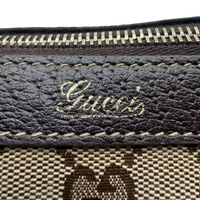 Gucci Handtasche Abbey monogram beige – Prägung im Detail