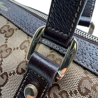 Gucci Handtasche Abbey monogram beige – Beschläge im Detail