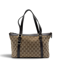 Gucci Handtasche Abbey monogram beige – Gesamtansicht