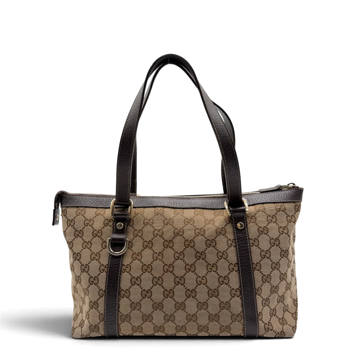 Gucci Handtasche Abbey monogram beige – Gesamtansicht