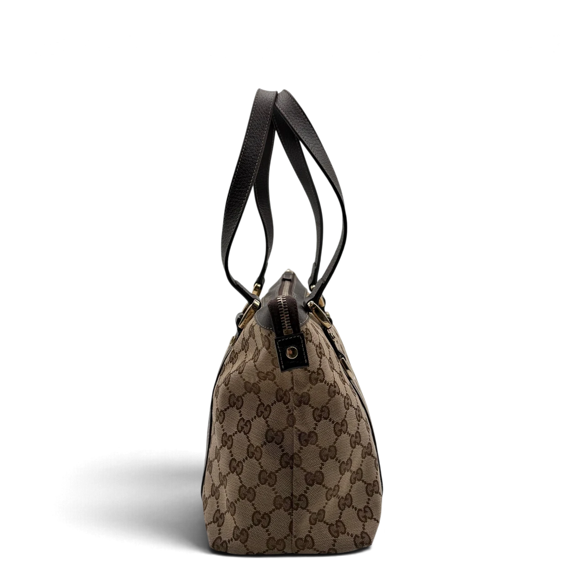 Gucci Handtasche Abbey monogram beige – Seitenansicht