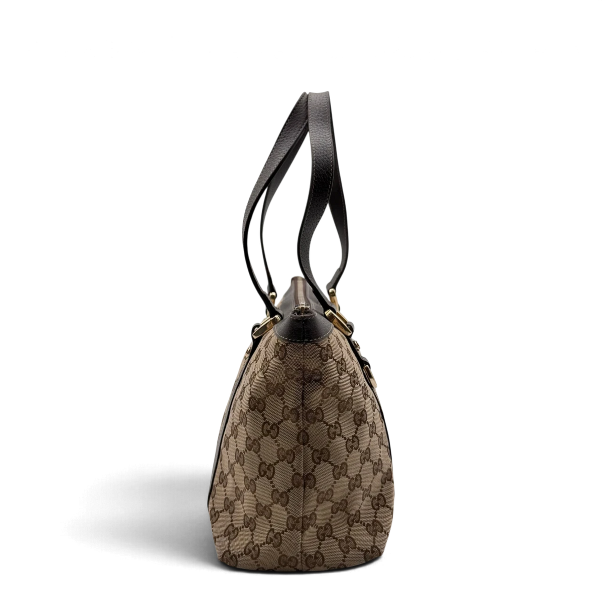 Gucci Handtasche Abbey monogram beige – Seitenansicht