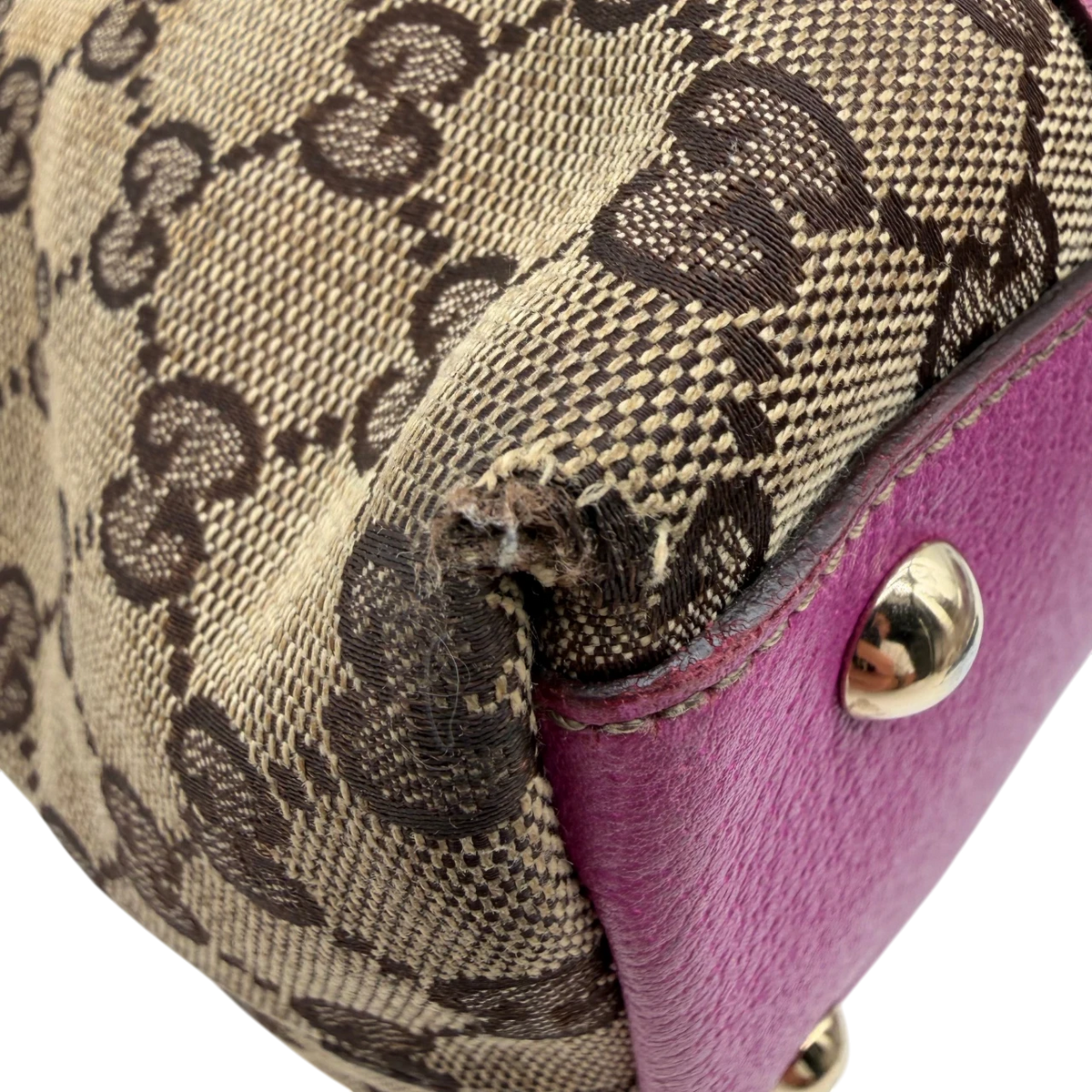 Gucci Handtasche Abbey monogram beige
