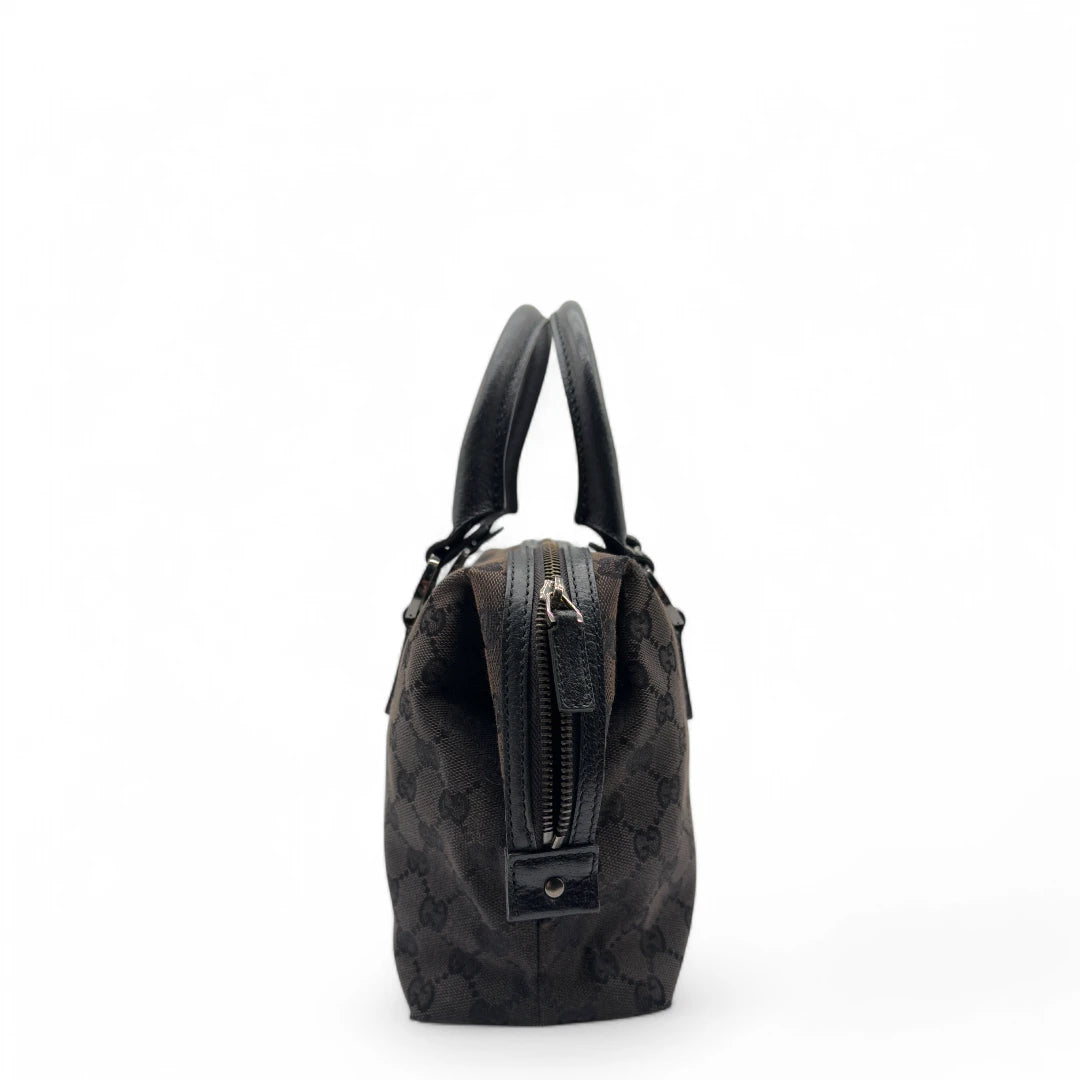 Gucci handbag Abbey with black leather details monogram black