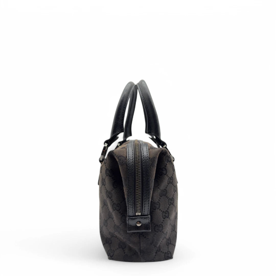 Gucci handbag Abbey with black leather details monogram black