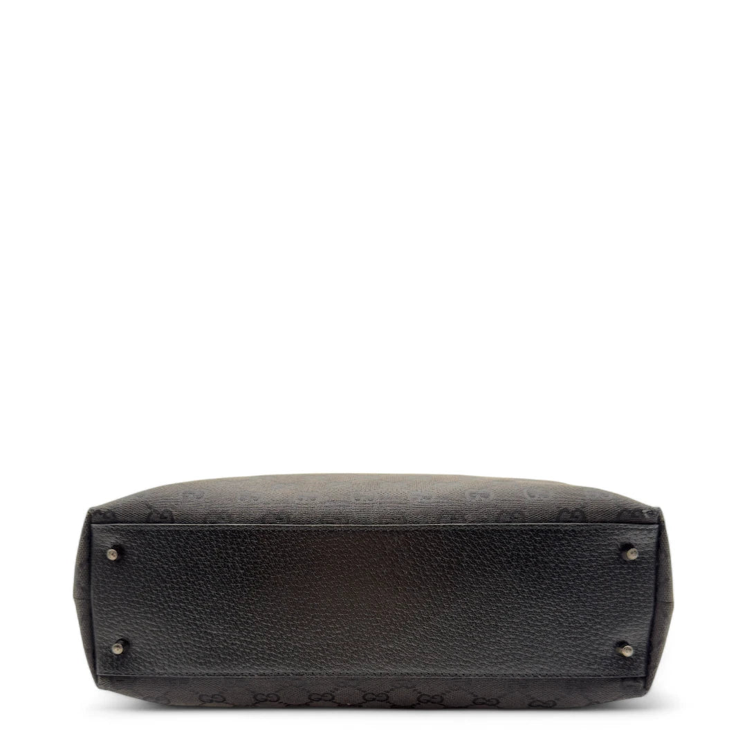Gucci handbag Abbey with black leather details monogram black