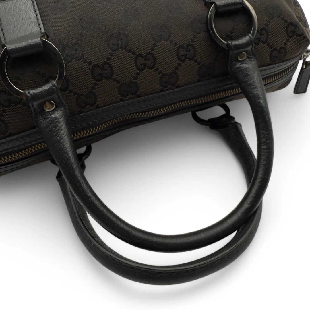 Gucci handbag Abbey with black leather details monogram black