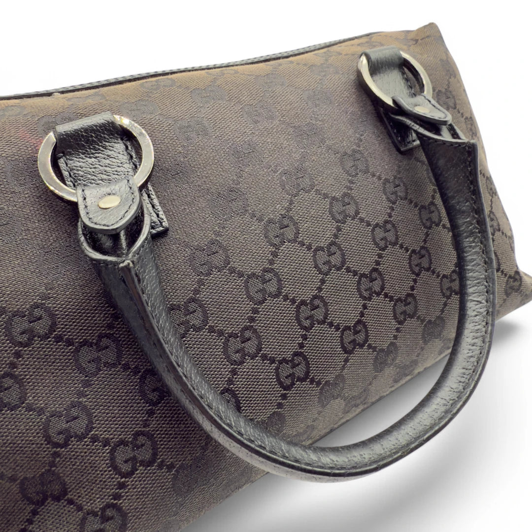 Gucci handbag Abbey with black leather details monogram black