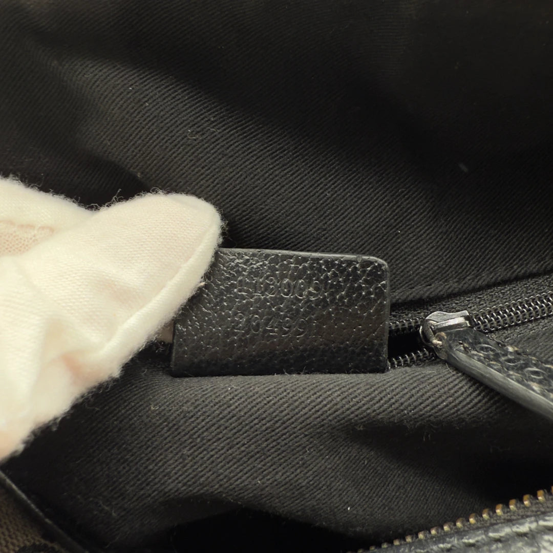 Gucci handbag Abbey with black leather details monogram black