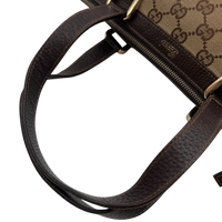 Gucci Handtasche Abbey small monogram beige – Henkel im Detail